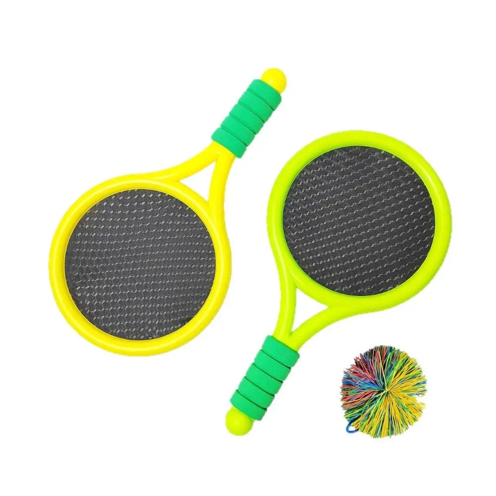 Comfortable Handle Badminton Rackets Set Portable Anti-slip Plastic Rackets with Ball Easy To Grip Shuttlecocks