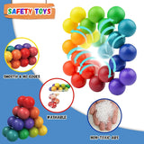 Cool Sensory Toys Rainbow Ball Gadgets Toy,Stress Relief Inseparable Fidget Toys for Adults, ADHD, Desk Toys,kids Christmas gift