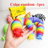 Baby Toy Twisted Caterpillar Infants and Toddlers Colorful Stress Relieving Toys Early Educational Toys Newborn Gift Squishy 1pc