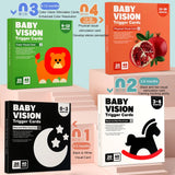 Baby Visual Stimulation Cards Montessori High Contrast Flash Card Infant Gift For Children Cognition Toy