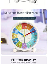 Early Learning Desktop Alarm Clock Children Wake Up Alarm Clock Living Room Bedroom Silent Desktop Clock Desktop Clock