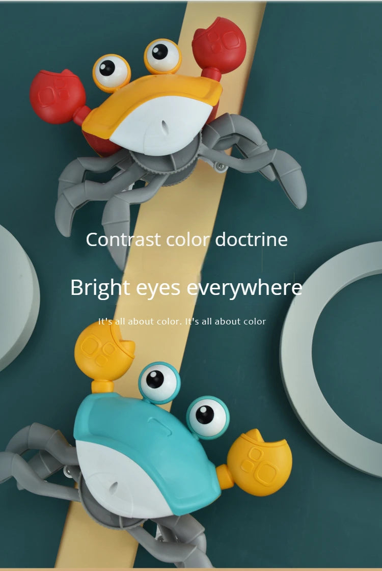 Children's Induction Escape Crab Crab Crawl Electronic Pet Toys Baby Music Early Education Mobile Toys Free Delivery