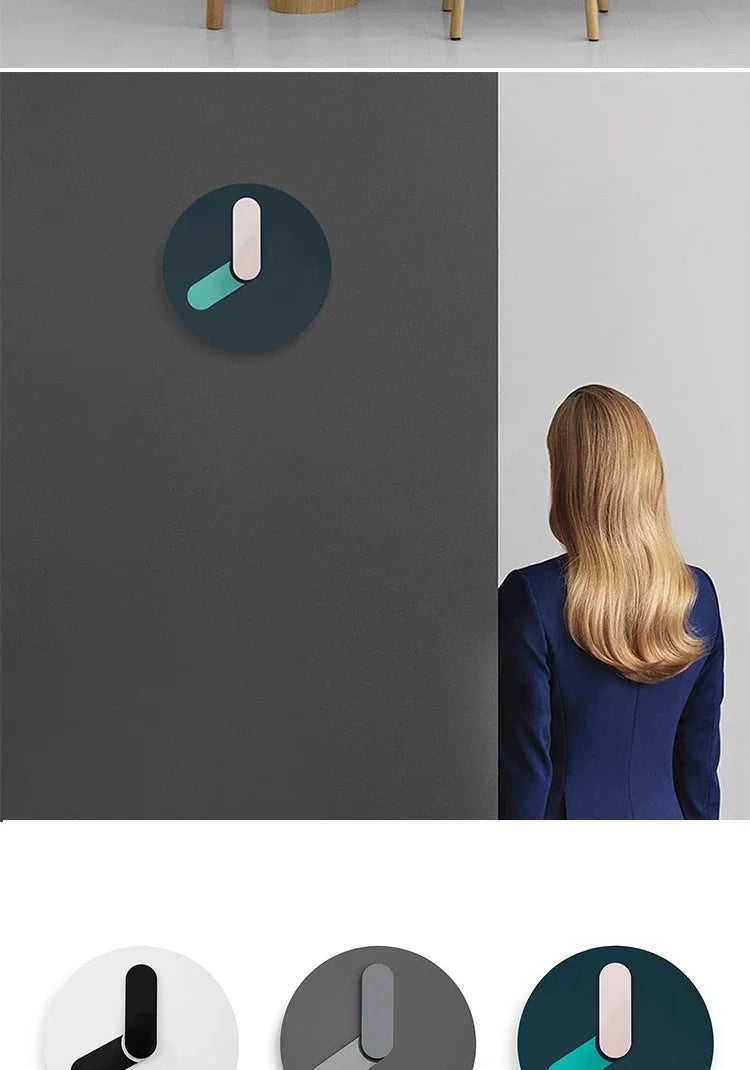 Modern Home Clock Creative Unique Decor Simple Fashion Exquisite Mute Round Wall Clock 12/14 Inch