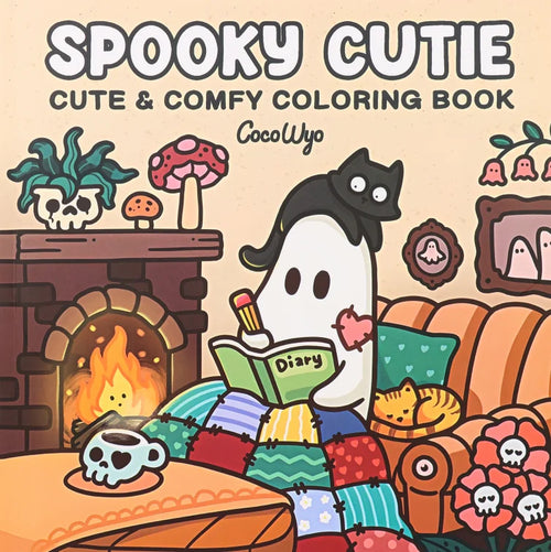 Halloween Coloring Book COZY FRIENDS Coloring Book For Adults And