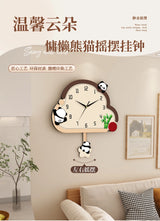 Children Chic Wall Clocks Silent Bedroom Art Cute Wall Clock Electronic Pendulum Pendule Horloge Murale House Decoration