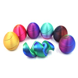 New 3D Print Spiral Eggs Impossible Shuttle Toys Passthrough Sculpture Mini Vortex Thread Illusion Home Desktop Decor Fidget Toy