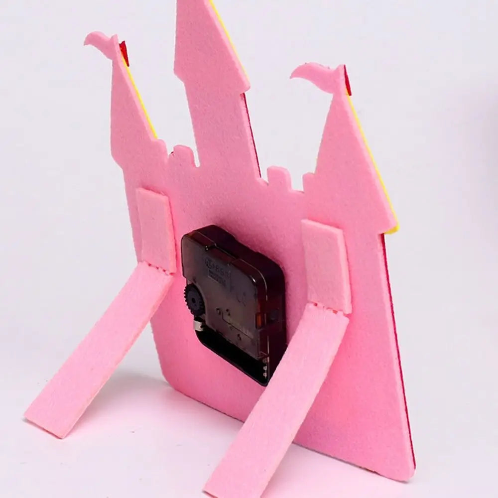 Nonwoven Fabric Cognition Clocks Toys DIY Puzzle Hour Minute Second DIY Clock Toys Cartoon Clock Time Teaching Aid Kids Gift