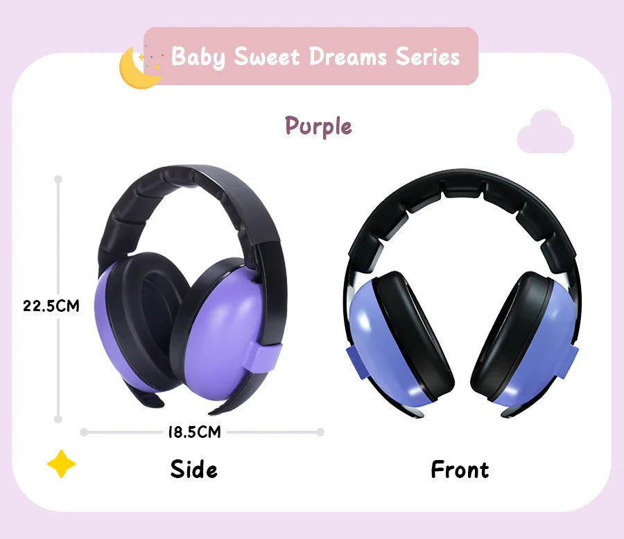 Baby Ear Protection for Babies and Toddlers Noise Reduction Earmuffs Baby Headphones Against Hearing Damage Improves Sleep