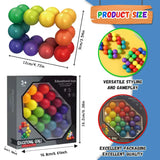 Cool Sensory Toys Rainbow Ball Gadgets Toy,Stress Relief Inseparable Fidget Toys for Adults, ADHD, Desk Toys,kids Christmas gift