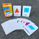 Montessori Early Baby Flash Cards Fruits Durable Children's Education Flash Cards Animal English Word Recognition Cards