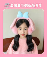 Kuromi Cinnamoroll Melody Plush Earmuffs Girls New Anime Ear Cover for Winter Kids Outdoors Warm Ear Muffs Children Xmas Gift