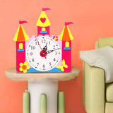 Nonwoven Fabric Cognition Clocks Toys DIY Puzzle Hour Minute Second DIY Clock Toys Cartoon Clock Time Teaching Aid Kids Gift