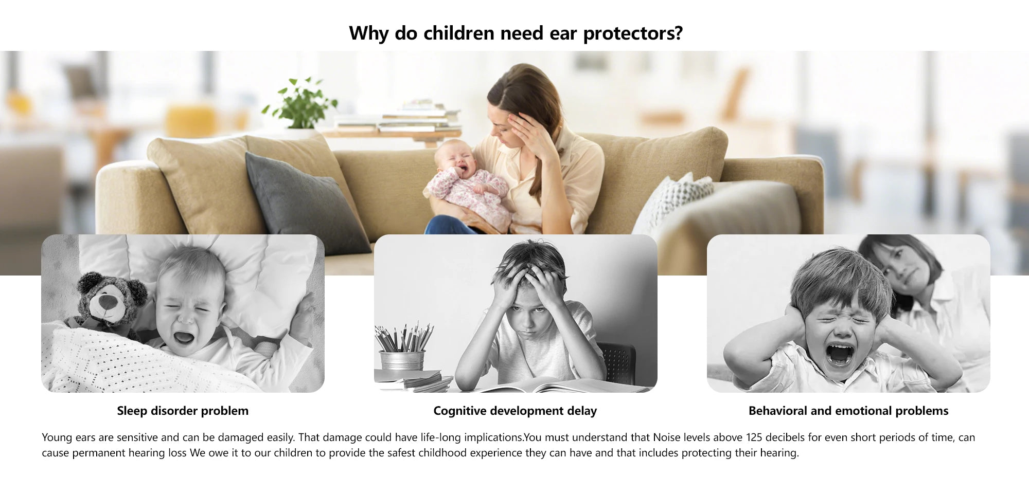 Kids Ear Plugs Sleeping Sound-isolating Headphones Infant Muffs Anti-noise Reduction Earmuffs Toddlers Abs Travel Baby