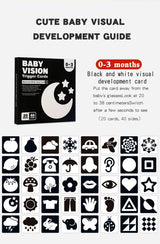 Flash Cards Baby Visual Stimulation Cards for Toddlers Sensory Development Early Education Learning Toys For Newborn Funny Gifts