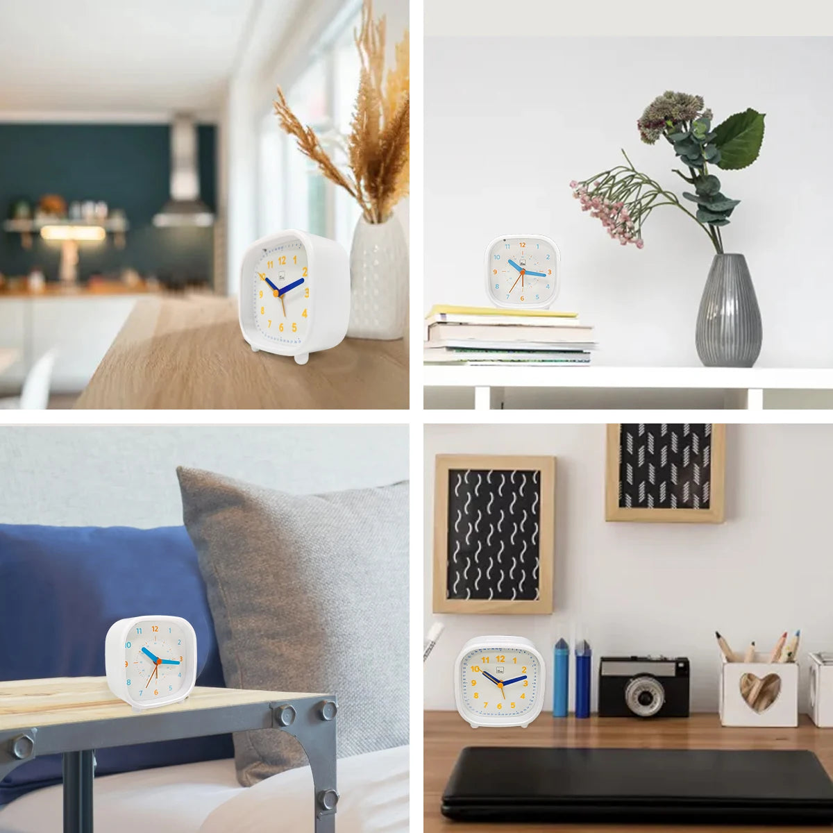 New Student Learning Alarm Clock Children Night Light Table Clock Kid's Bedhead Alarm Clock