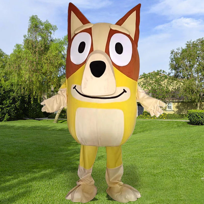 New Bluey Bingo Dog Cartoon Doll Costume 1:1 Adult Walking Cosplay Performance Costume Activity Performance Props Doll Costume