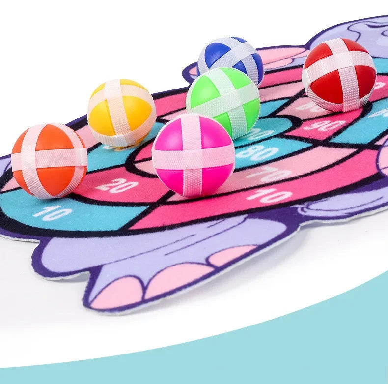 Educational Games Dart Board Baby Toy Stickey Ball Dart Indoor Sports Child Montessori Games for Children 3 to 7 Years