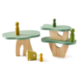 Montessori Sensory Toys  Stacking Toys For Baby Forest Houses Replica Wooden Forest Blocks  Early Childhood Education Game Gift