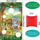 Throwing Sandbags Game Bean Bag Flag Toy Game Safe Bag Throwing Children's Outdoor Christmas Party Carnival Game Children's Toys