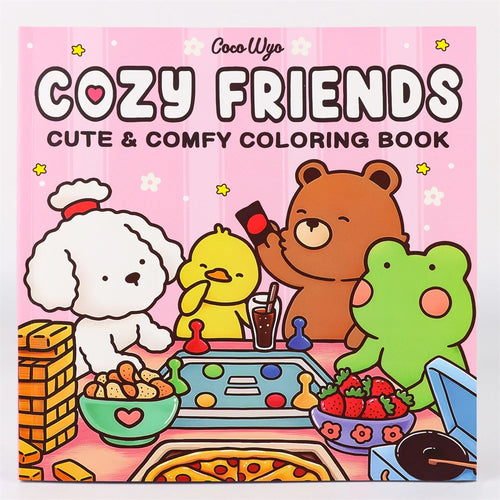 Halloween Coloring Book COZY FRIENDS Coloring Book For Adults And