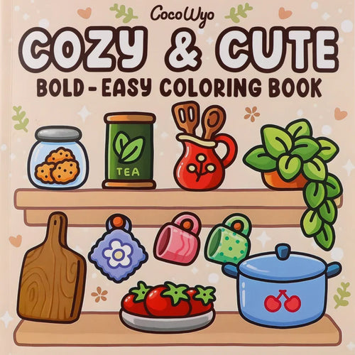 Halloween Coloring Book COZY FRIENDS Coloring Book For Adults And