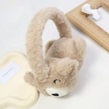 Kids Bear Fuzzy Ear Muffs | Winter Cozy Warm Earmuffs for Girls & Boys | Cold Weather Ear Warmer
