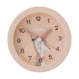 Kids Analogs Alarm Clock with Snoozes and Nightlight, Quiet Bedroom Round Clock for Boys and Girls Learning Clocks