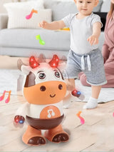 Dancing Cow Musical Toys Movable Baby Cow Toy with Music and LED Lights Baby Toys 6 to 12 Months Children Educational Toys