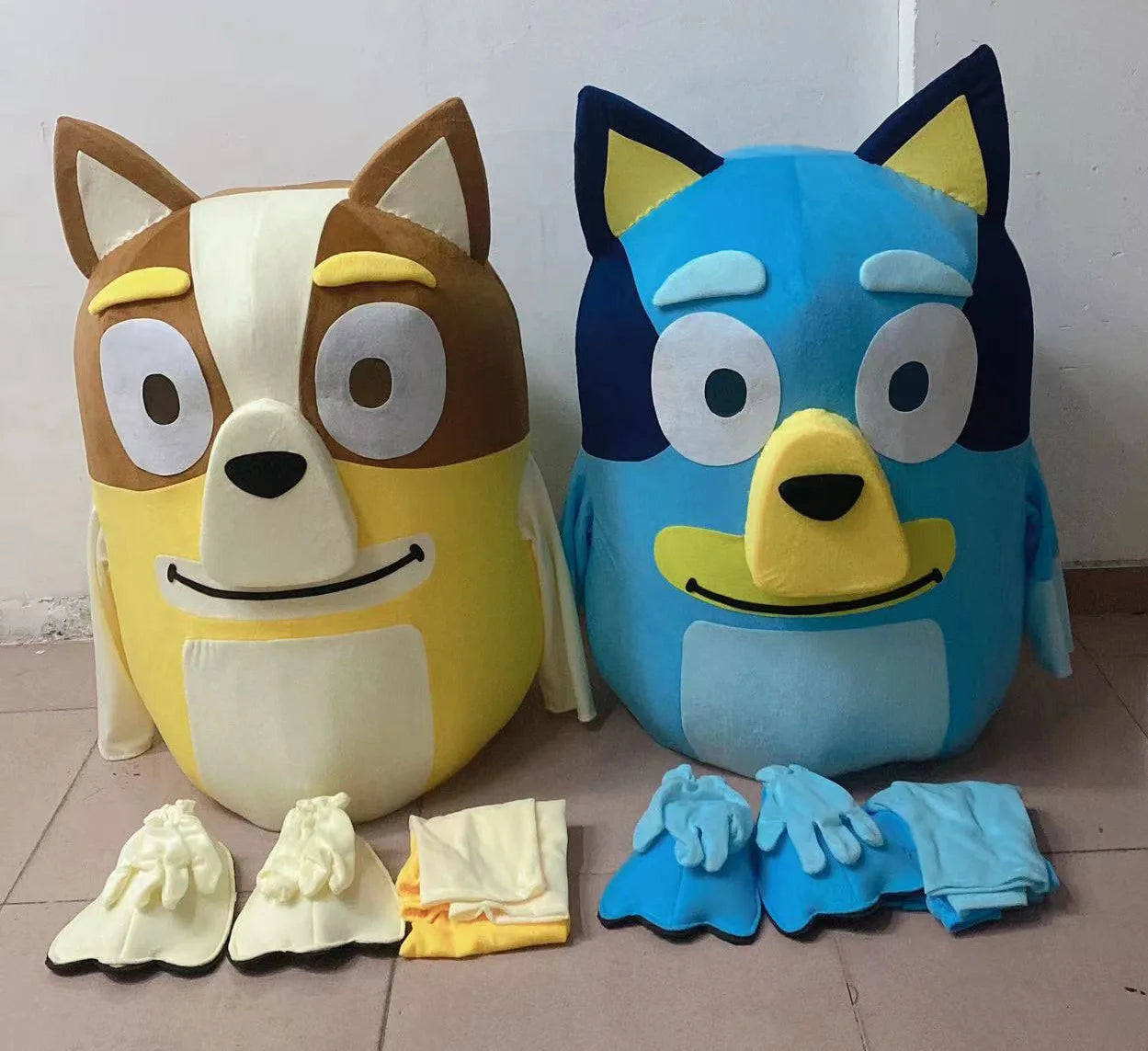 New Bluey Bingo Dog Cartoon Doll Costume 1:1 Adult Walking Cosplay Performance Costume Activity Performance Props Doll Costume