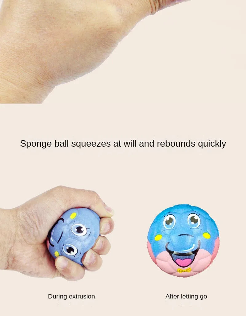 6pcs Solid Sponge Soft Ball Children Animal Football Football Toys Decompression Release Ball