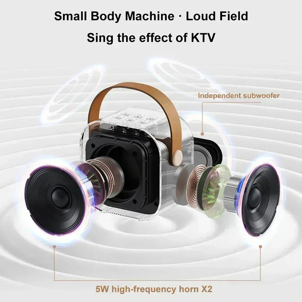 Microphone sound integrated microphone k song wireless Bluetooth family home singing children speaker ktv set mini