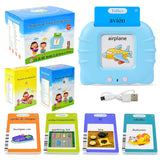 Kids Talking Flash Cards Audio Books Flashcards,Spanish Electronic Cognitive Cards Early Education Learn Words Study Toys Game