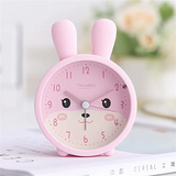 Children'S Alarm Clock for Girls Without Ticking,Rabbit Children'S Alarm Clock Silent Alarm Clock with Light Student
