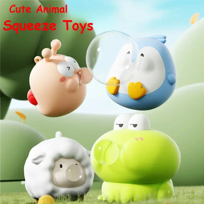 Cute Animal Pinch Toys Squish Squeeze Toy Anxiety Stress Relief Sensory Antistress Toys for Adults Birthday Gift antistress toy