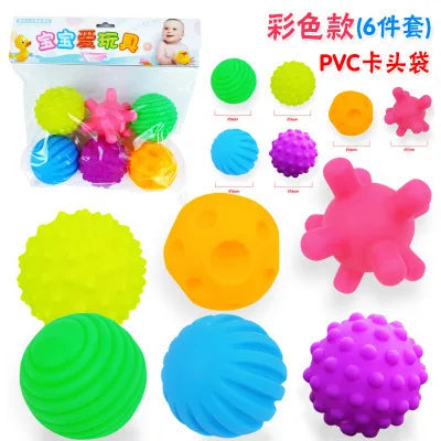 Sensory Balls Baby Toy Rattles Toy Textured Hand Touch Grasp Massage Ball Infant Senses Development Toys For Babies 0 12 M Games