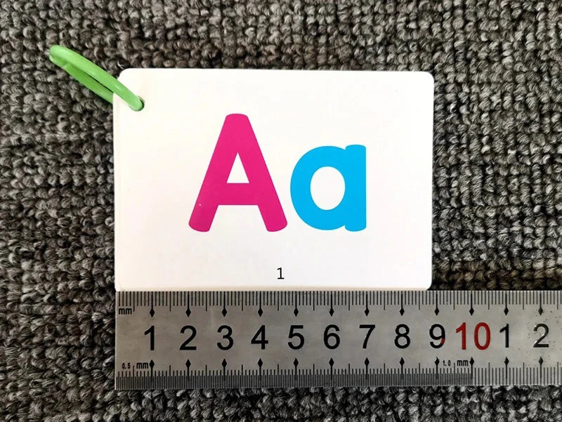 Flash Cards Alphabet Double Sided Flash Cards Toddlers ABC Letters Learning Toy Educational Preschool Kids Children Flashcards