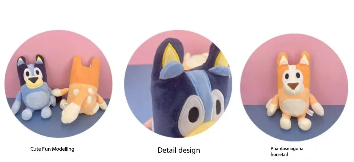 17/28cm Bluey & Bingo Family Plush Toys - Cartoon Dog Stuffed Animals, Soft Plush Dolls, Perfect For Birthday & Christmas Gifts