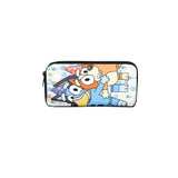 Bluey Bingo dog Fully Printed Flap Pen Bag Stationery Box Cartoon Large Capacity Pencil Case Cute Anime Bags Student School Bag