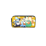 Bluey Bingo dog Fully Printed Flap Pen Bag Stationery Box Cartoon Large Capacity Pencil Case Cute Anime Bags Student School Bag