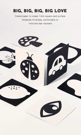 Flash Cards Baby Visual Stimulation Cards for Toddlers Sensory Development Early Education Learning Toys For Newborn Funny Gifts