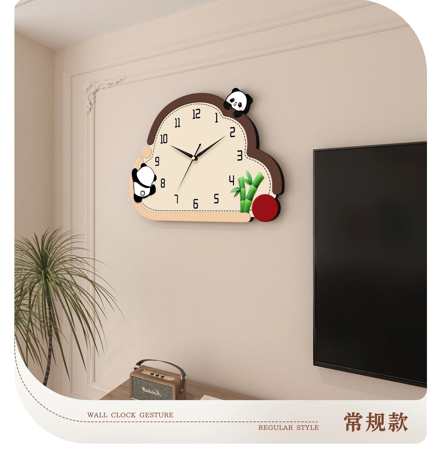 Children Chic Wall Clocks Silent Bedroom Art Cute Wall Clock Electronic Pendulum Pendule Horloge Murale House Decoration