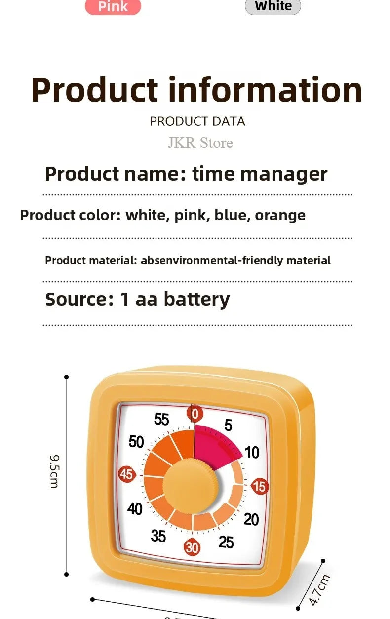 School Visual Timer Children Yunbaoit Visual Timer With Night Light Kitchen Accessories Stop Watch Digital Stopwatch Pomodoro