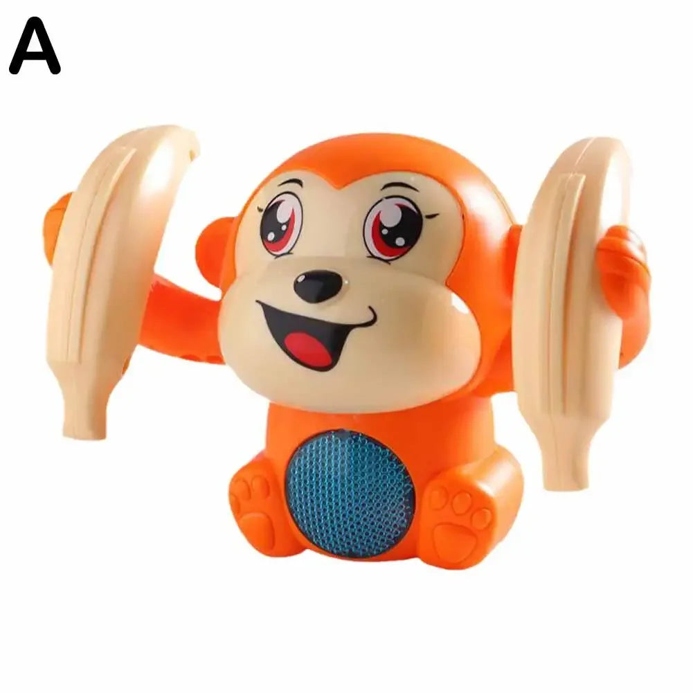 Electric Tumbling Monkey Learning To Climb Induction Music Toys Kids Toys Monkey Voice Light Puzzle Control Rolling Cartoon