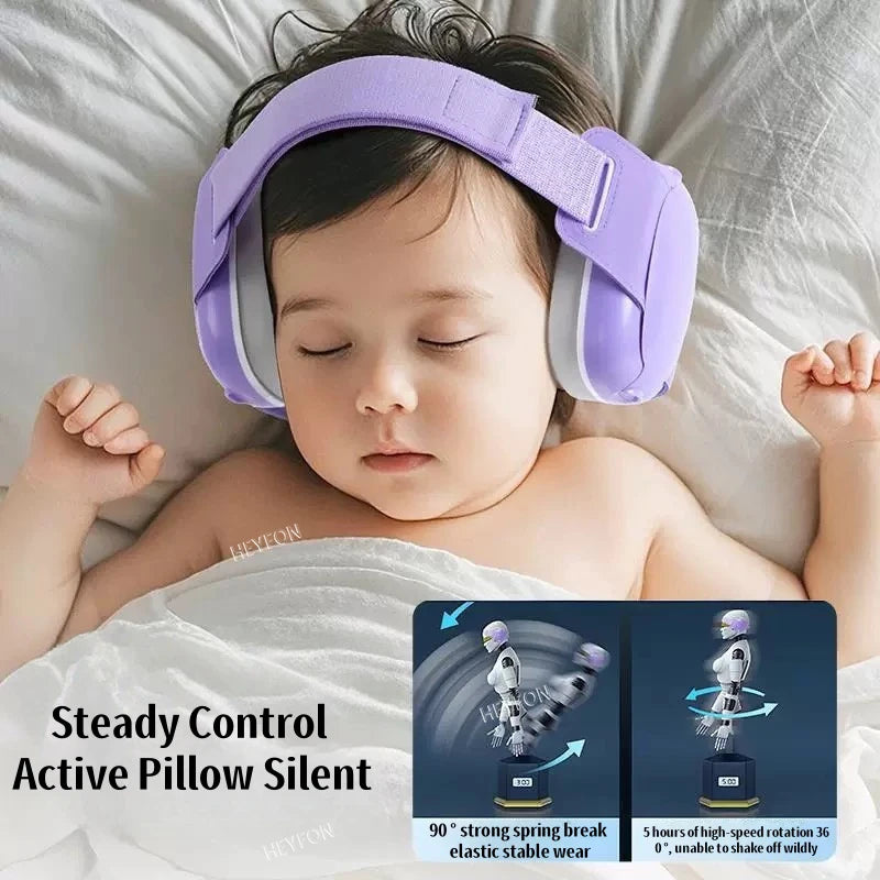 Baby Ear Muffs for Hearing Protection Noise Cancelling Earmuffs Infant Headphones With Headhand Improve Sleep Travel Gift