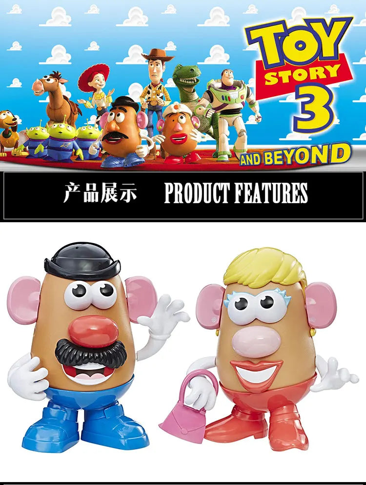 Officially Licensed Toy Buzz Lightyear Egghead Couple Potato Mr. Potato Head Mrs. Potato Head Jigsaw Puzzle Doll Collectible Dec