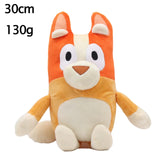 Popular Cartoon Dog Plush Toy Bluey Blue Dog Home Fill Animal Doll Children Birthday Gift Wholesale Cartoon Christmas Doll Toy