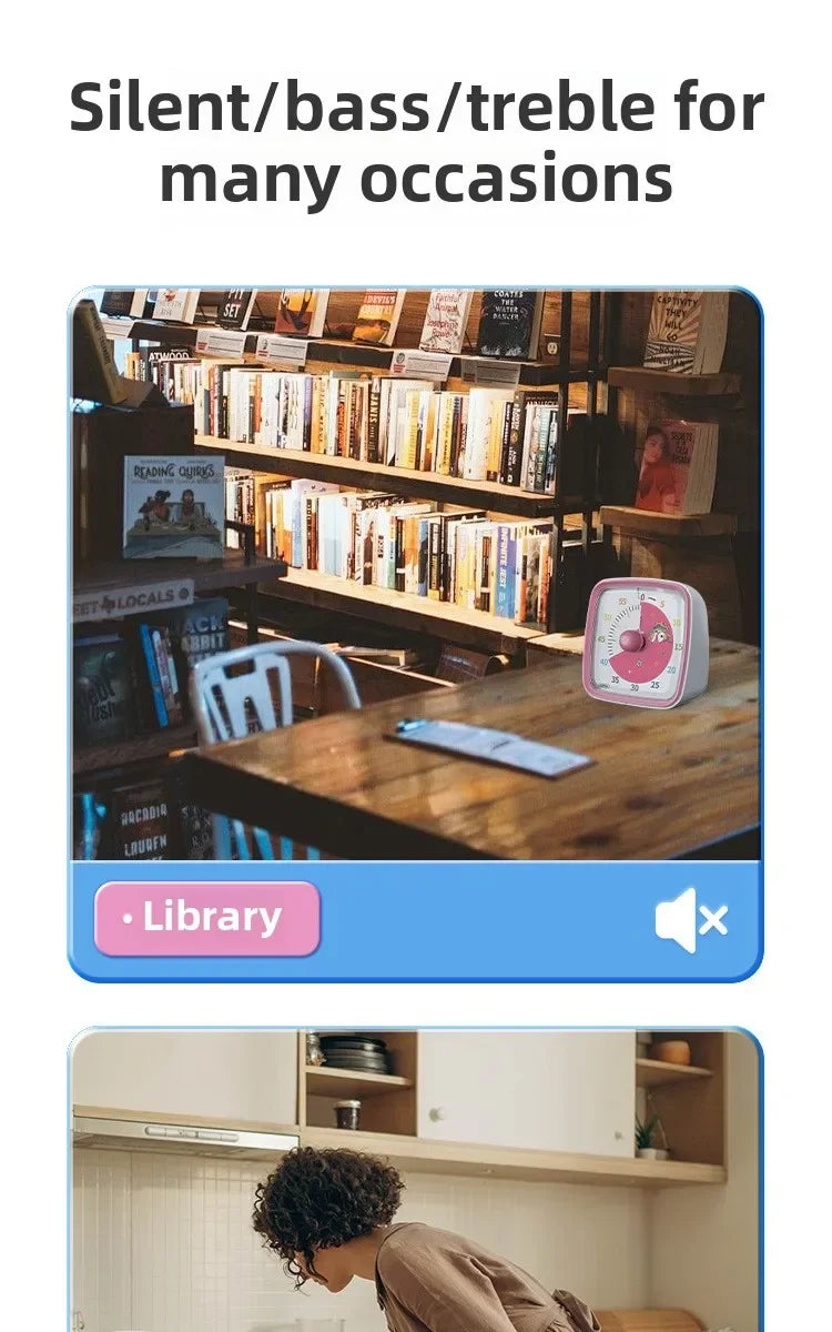 School Visual Timer Children Yunbaoit Visual Timer With Night Light Kitchen Accessories Stop Watch Digital Stopwatch Pomodoro