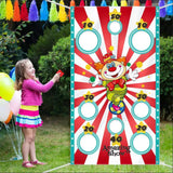 Fun Bean Bag Toys Game Banner Indoor Outdoor Safe Throwing Christmas Party Carnival Game Interaction Physical Training Toys Set