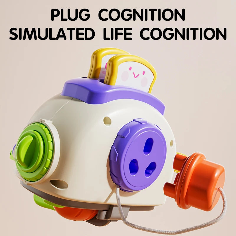 Montessori Sensory Toys Baby Busy Cube Activity Travel Toy Educational Learning Fidget Toys for Fine Motor Skills Children Gift
