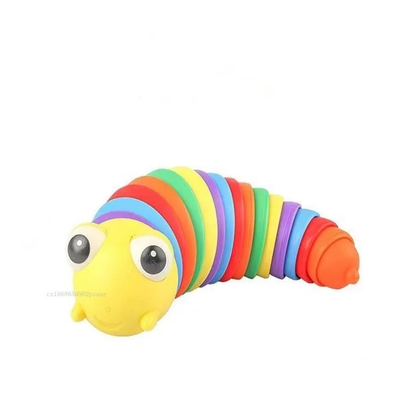 Baby Toy Twisted Caterpillar Infants and Toddlers Colorful Stress Relieving Toys Early Educational Toys Newborn Gift Squishy 1pc